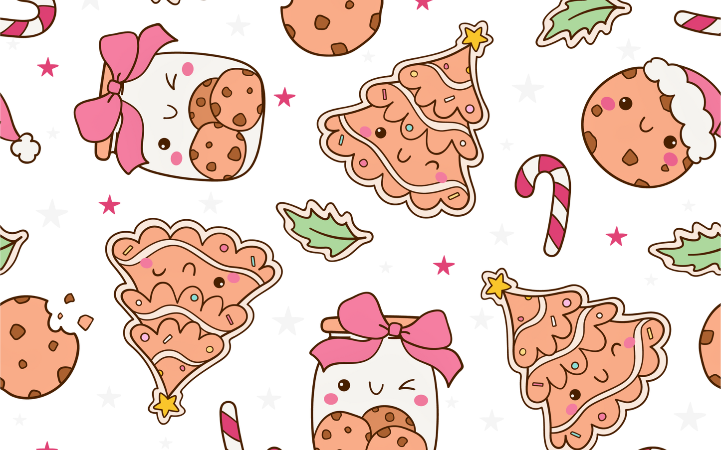 Coquette Christmas Digital Paper – 15 Pastel Holiday Patterns (Instant Download)