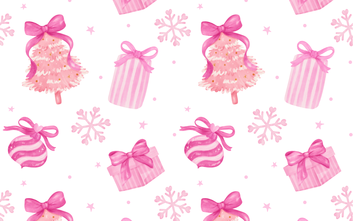 Coquette Christmas Digital Paper – 15 Pastel Holiday Patterns (Instant Download)