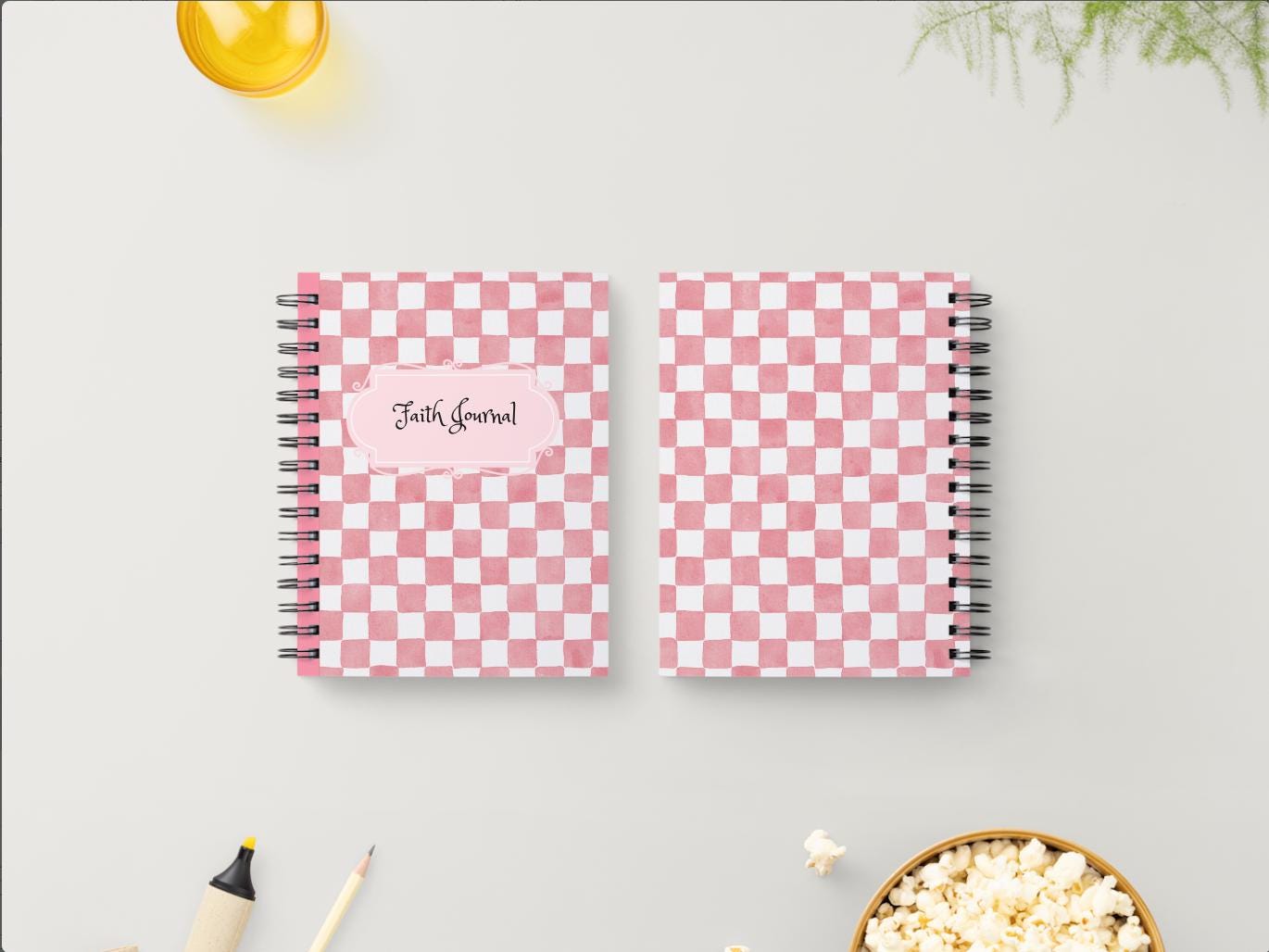 Faith & Gratitude Journal | 145-Page Printable PDF | Christian Journal | Monthly Reflection | Motivational Quotes | Coloring Pages | Pink