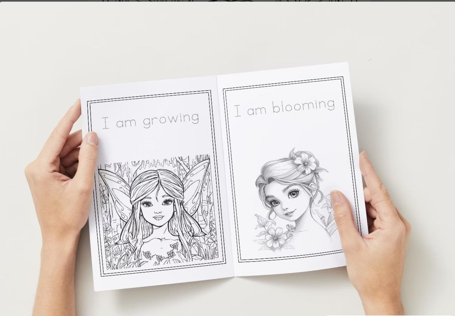 Fairy Affirmations Coloring Book | Mindfulness Pages for Kids & Adults (Digital Download)